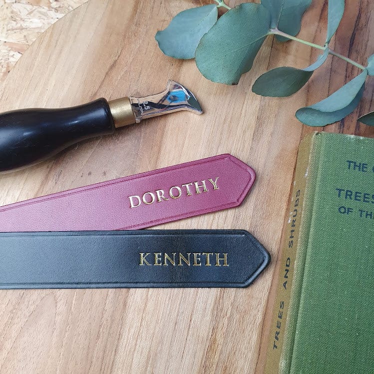 Hands of Tym Bookmarks 'Acorn' The Bespoke Handmade Leather Bookmark with personalisation