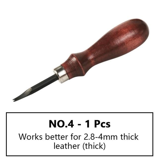 Hands of Tym NO4 -1.4mm Sharp Leather Edge Beveler for Leathercrafting - High Carbon Steel