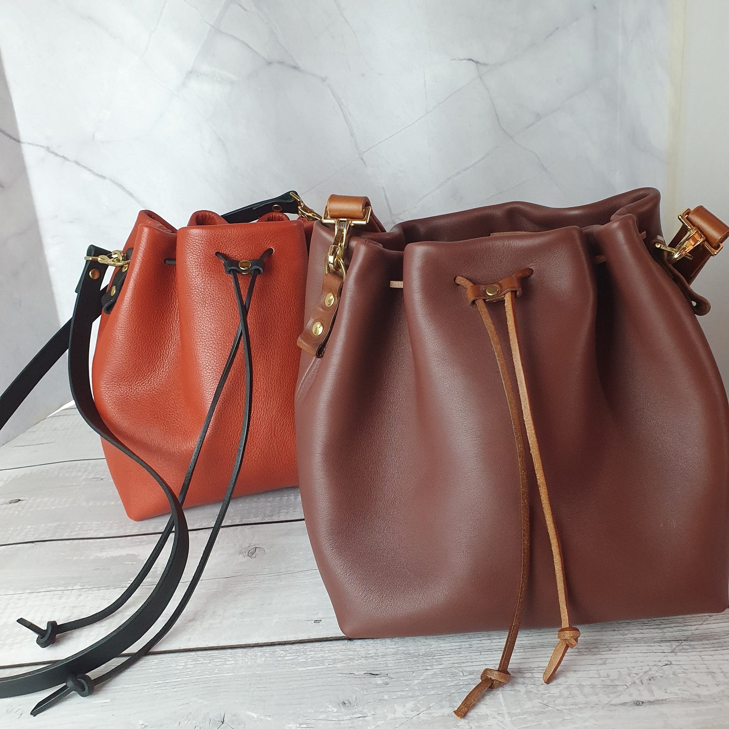 Hands of Tym Course 'Bag in a Day' Practical Leather Course Mini Bucket Bag