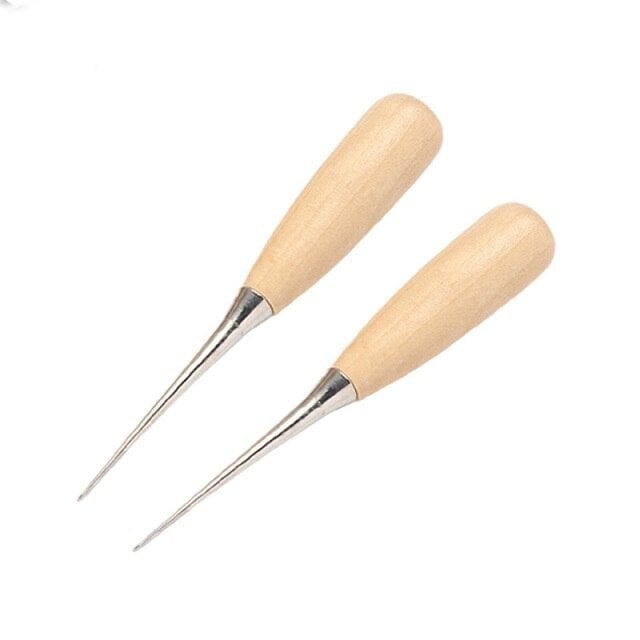 Hands of Tym 2pcs Leather Round Tipped Awl / Leather Craft Tool