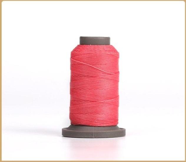 Hands of Tym Antique Pink-1spool 100% polyester waxed thread - 0.55 mm diameter for leather crafting
