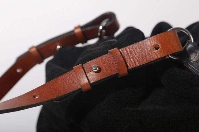 Hands of Tym Bag 'Hazel Mini' Bespoke Handmade Soft Suede and Leather Mini Bucket Bag