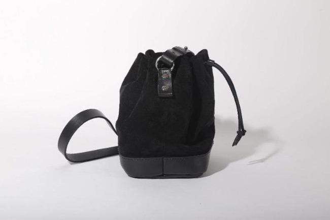 Hands of Tym Bag 'Hazel Mini' Bespoke Handmade Soft Suede and Leather Mini Bucket Bag