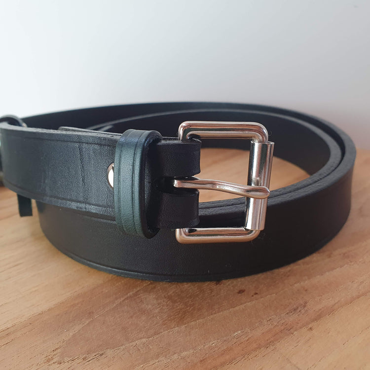 Hands of Tym Belts 'Ash Slim' Bespoke Handmade Leather Belt - Slim 25mm