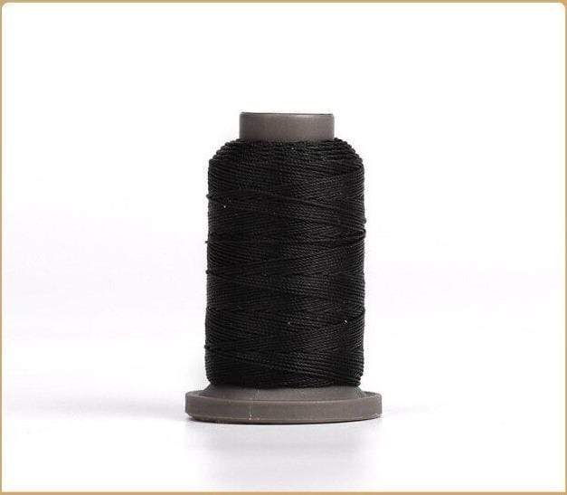 Hands of Tym Black-1spool 100% polyester waxed thread - 0.55 mm diameter for leather crafting