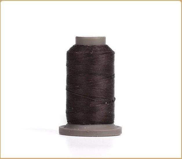 Hands of Tym Dark Brown-1spool 100% polyester waxed thread - 0.55 mm diameter for leather crafting