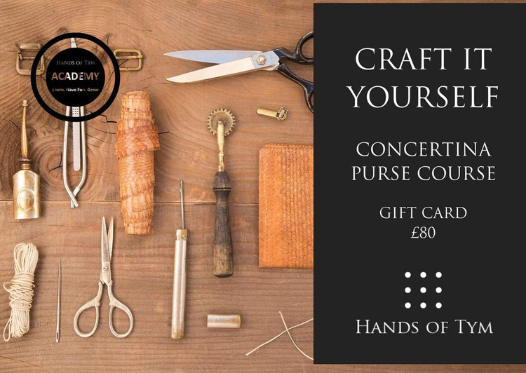 Hands of Tym Gift Card Craft it Yourself - Concertina Purse - £80 Hands of Tym Gift Cards