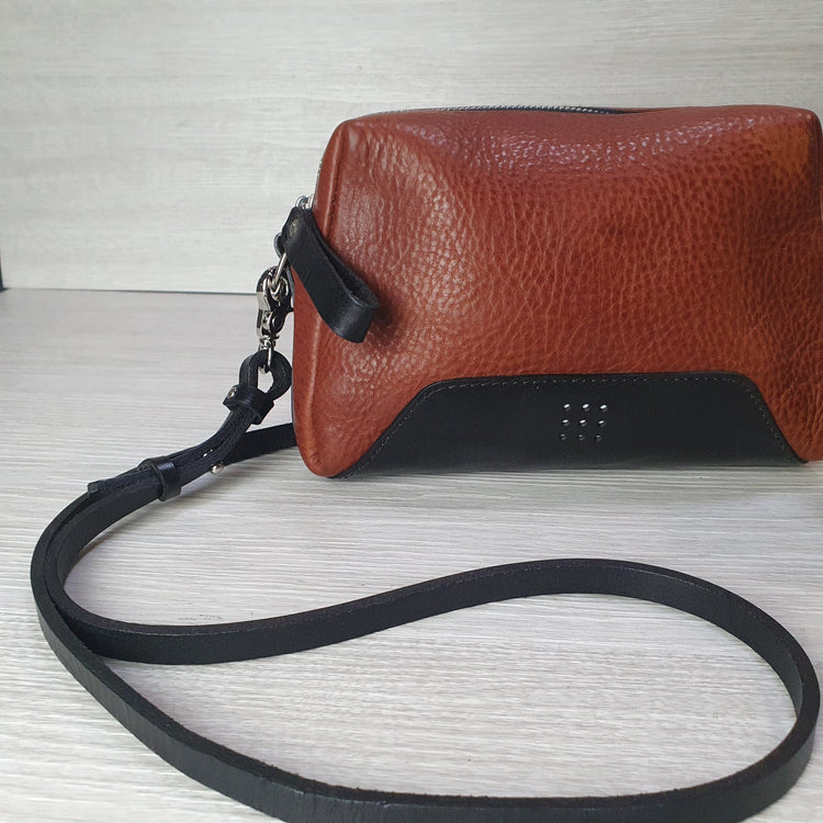 Hands of Tym Handbags 'Elm' Bespoke Handmade Leather Mini Boxy Bag