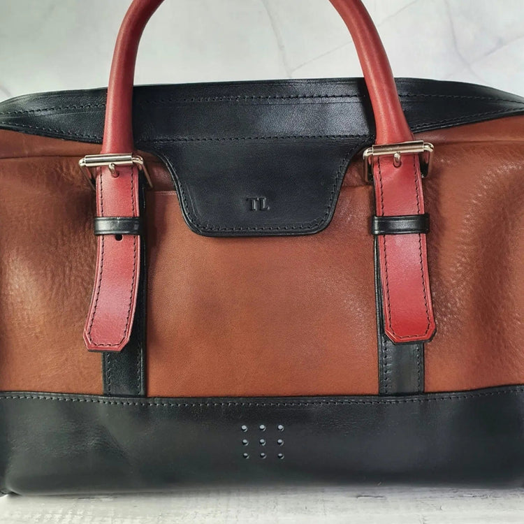 Hands of Tym Handbags 'Fern' Bespoke Handmade Leather Handbag with zip and top handle