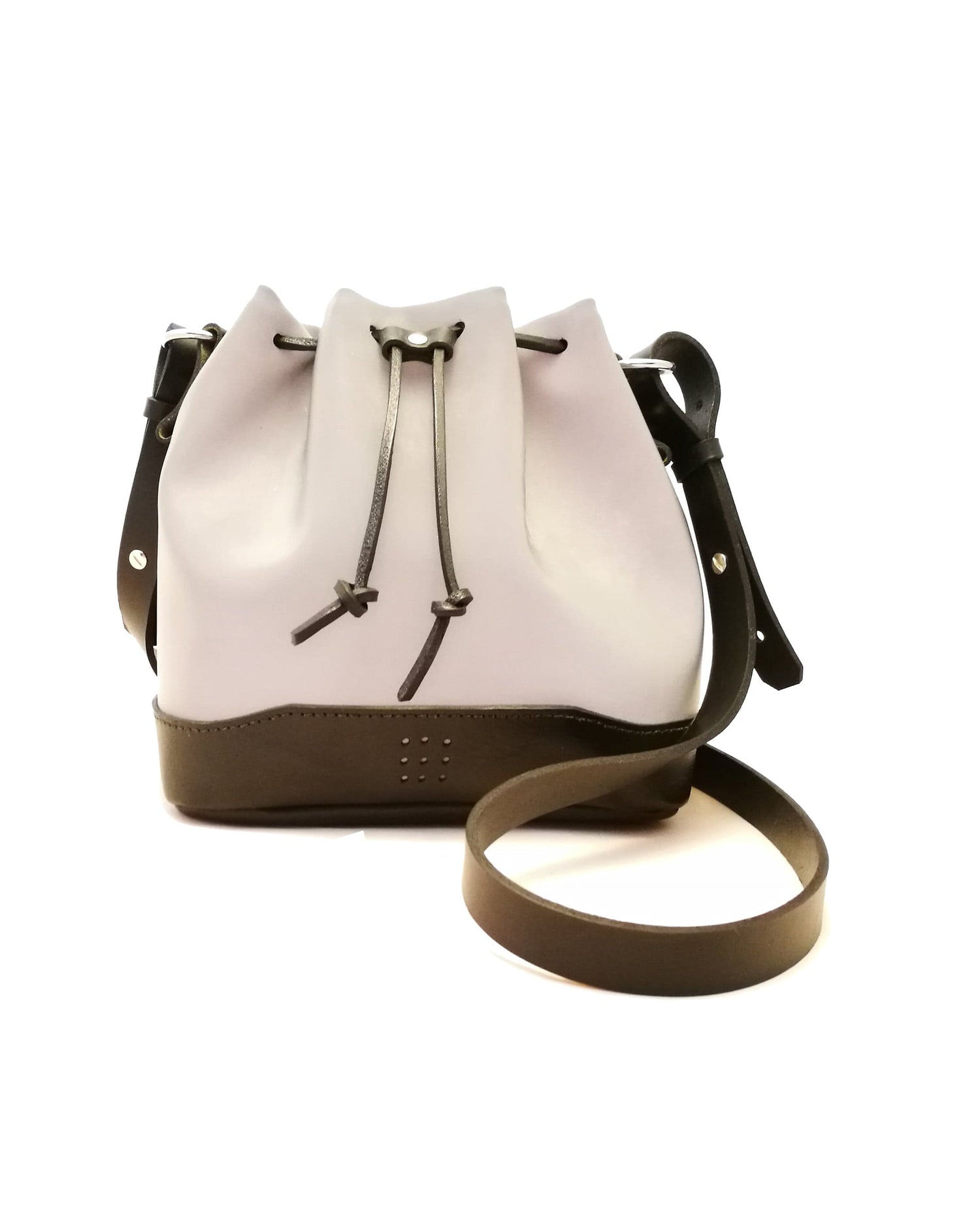 Hands of Tym Handbags 'Hazel' Bespoke Handmade Luxury Reflective Cycle Safe Bucket Bag