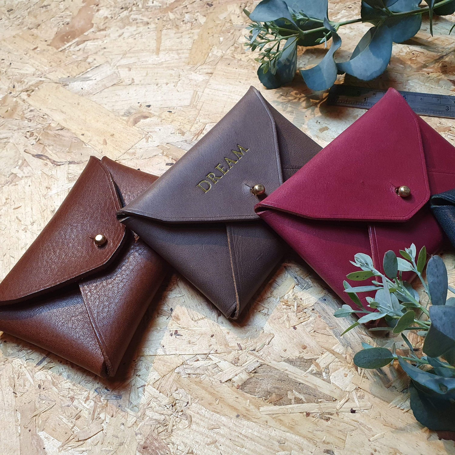 Hands of Tym 'Holly' Bespoke Handmade Custom Leather Purse