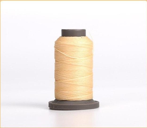 Hands of Tym Ivory-1spool 100% polyester waxed thread - 0.55 mm diameter for leather crafting