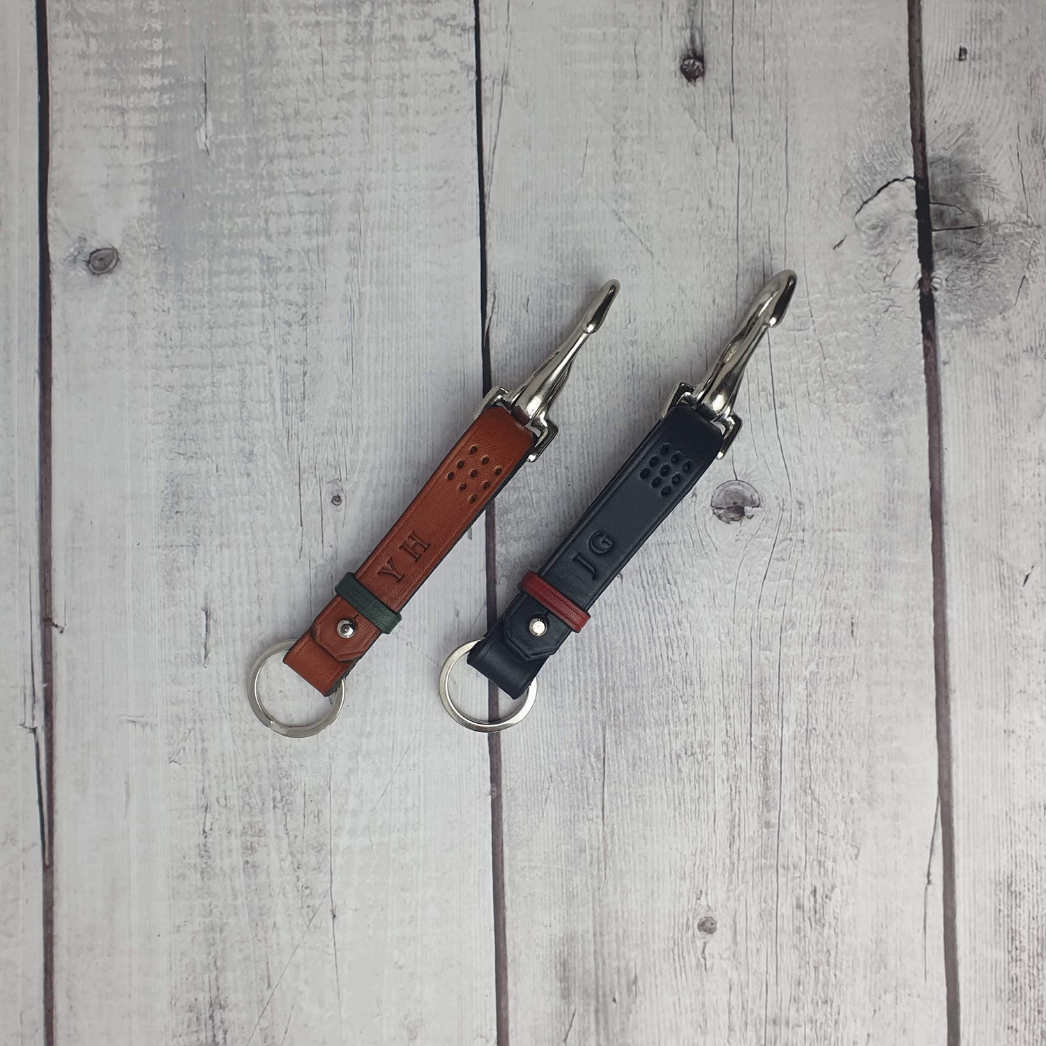 Hands of Tym Keychains 'Sycamore Fob' Handmade Leather Key Fob / Keyring