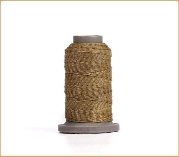 Hands of Tym Khaki-1spool 100% polyester waxed thread - 0.55 mm diameter for leather crafting