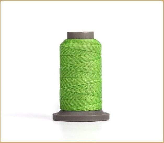 Hands of Tym Kiwi Green-1spool 100% polyester waxed thread - 0.55 mm diameter for leather crafting