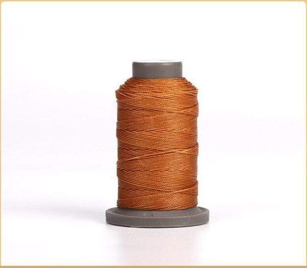 Hands of Tym Light Tan-1spool 100% polyester waxed thread - 0.55 mm diameter for leather crafting