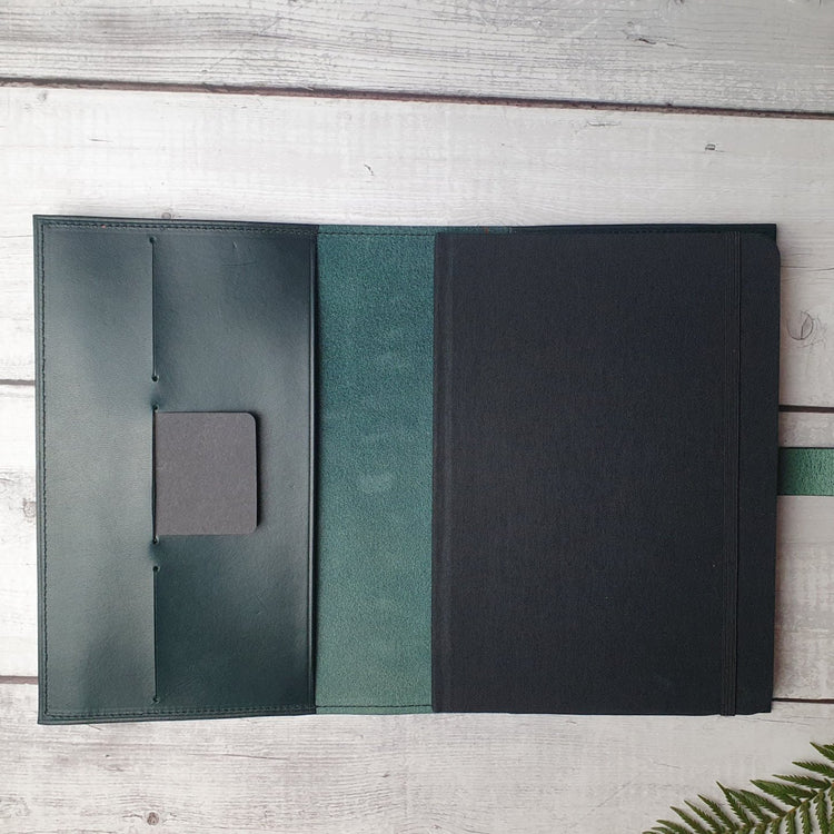 Hands of Tym Notebooks & Notepads 'Laurel' The Bespoke Handmade Luxury Leather Notebook / Diary A5 - Slim
