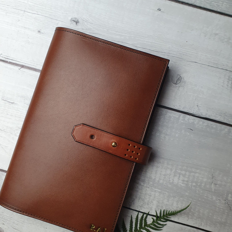 Hands of Tym Notebooks & Notepads 'Laurel' The Bespoke Handmade Luxury Leather Notebook / Diary A5 - Slim