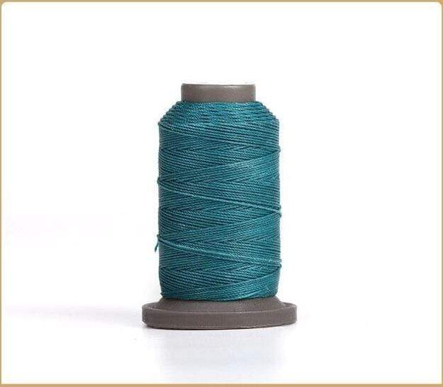 Hands of Tym Ocean Blue-1spool 100% polyester waxed thread - 0.55 mm diameter for leather crafting