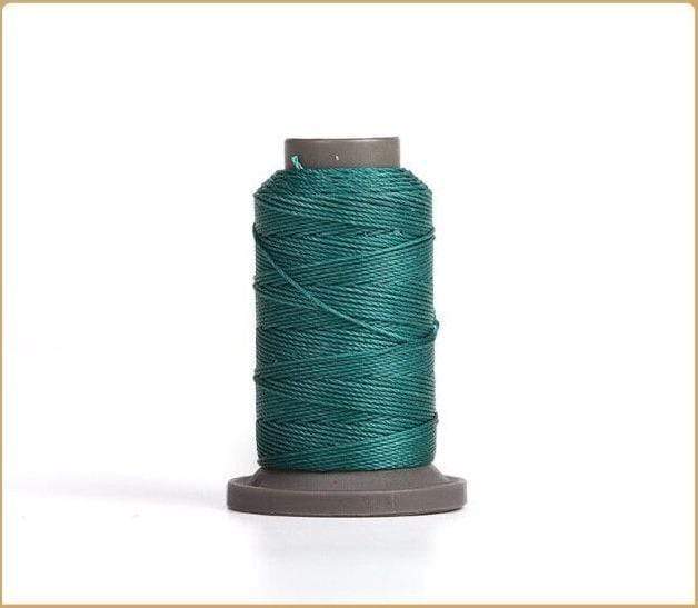 Hands of Tym Peacock Blue-1spool 100% polyester waxed thread - 0.55 mm diameter for leather crafting