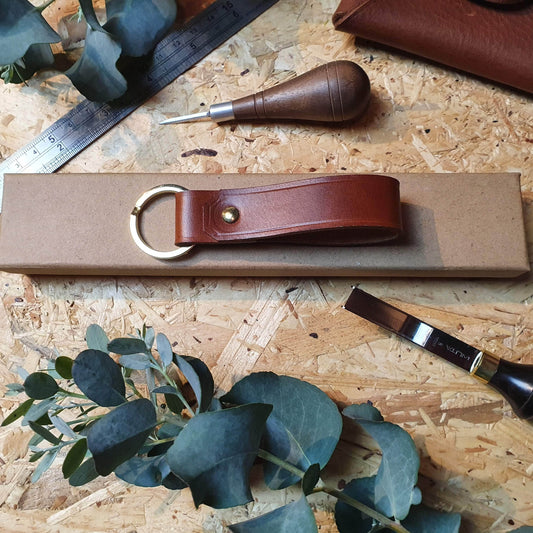 Hands of Tym 'Samara' The Personalised Handmade Leather Keyring