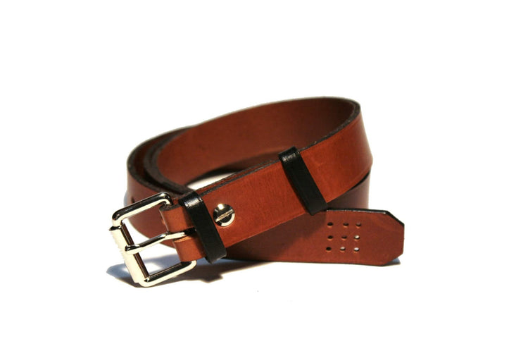 Hands of Tym SLG 'Ash Slim' Bespoke Handmade Leather Belt - Slim 25mm