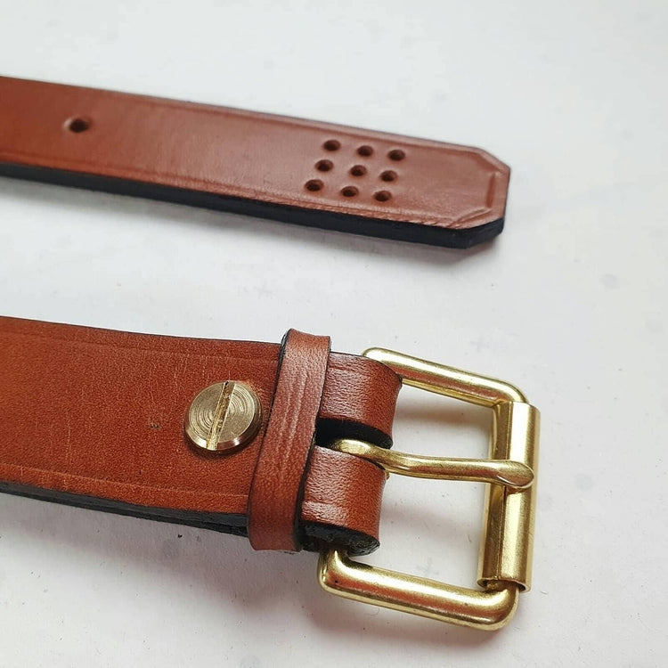 Hands of Tym SLG 'Ash Slim' Bespoke Handmade Leather Belt - Slim 25mm