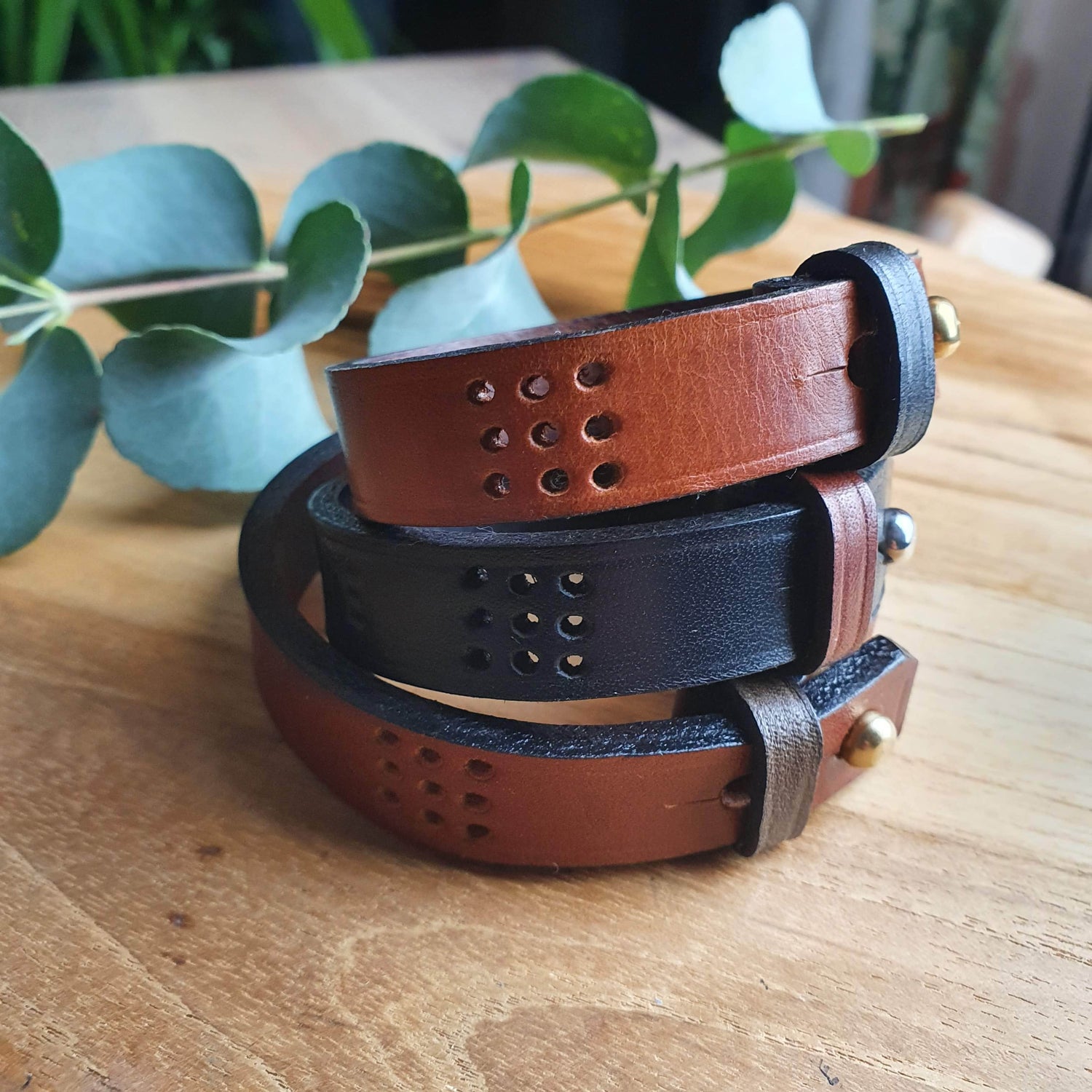 Hands of Tym SLG 'Hawthorn' The Bespoke Handmade Leather Bracelet