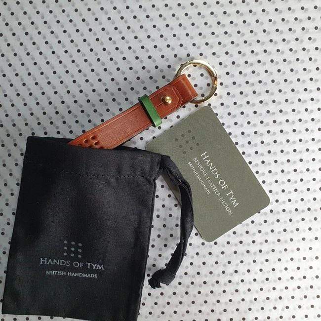 Hands of Tym SLG 'Sycamore' The Bespoke Handmade Leather Key Ring