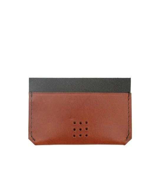 Hands of Tym SLG Tan 'Yew' The Bespoke Handmade Leather Card Holder