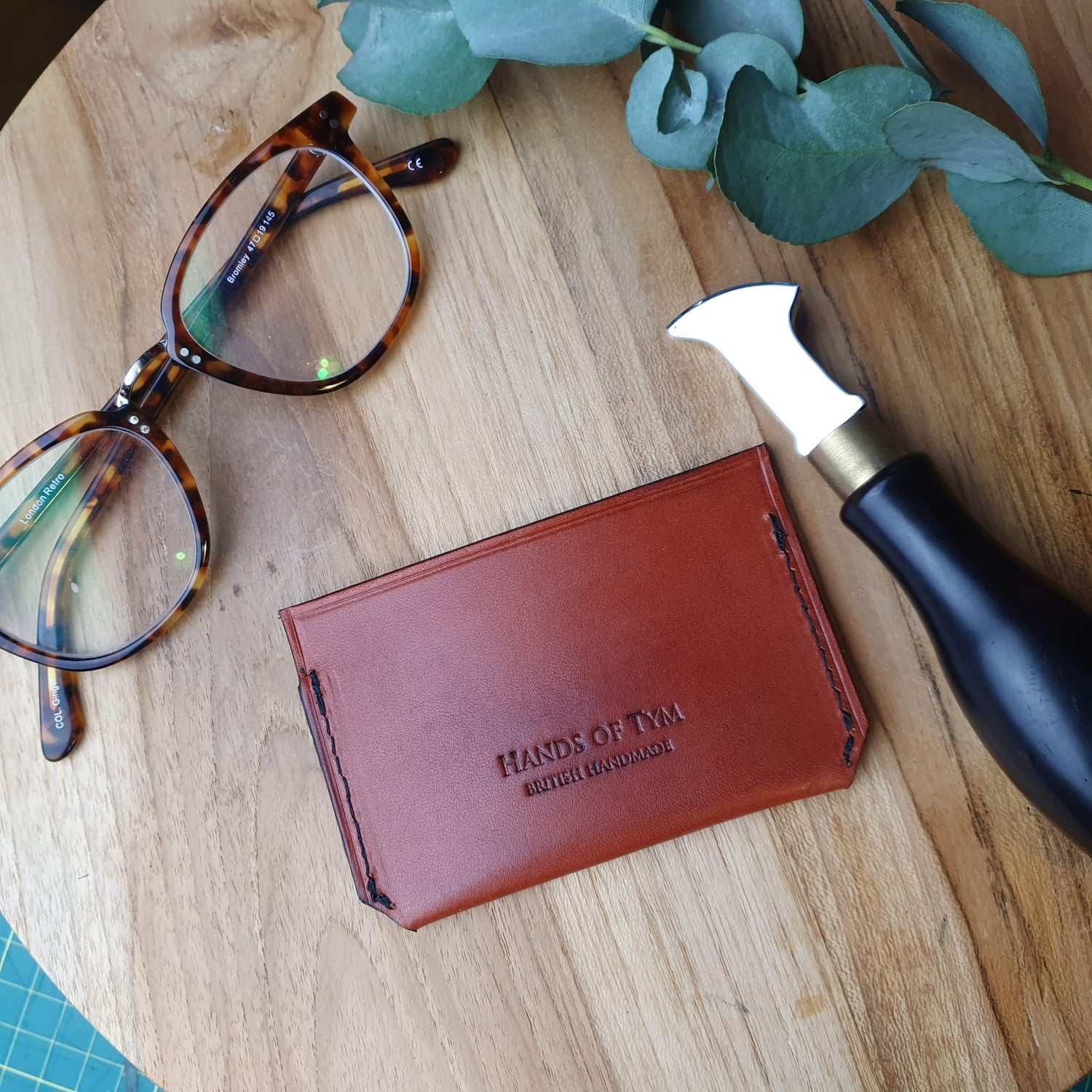 Hands of Tym SLG 'Yew' The Bespoke Handmade Leather Card Holder