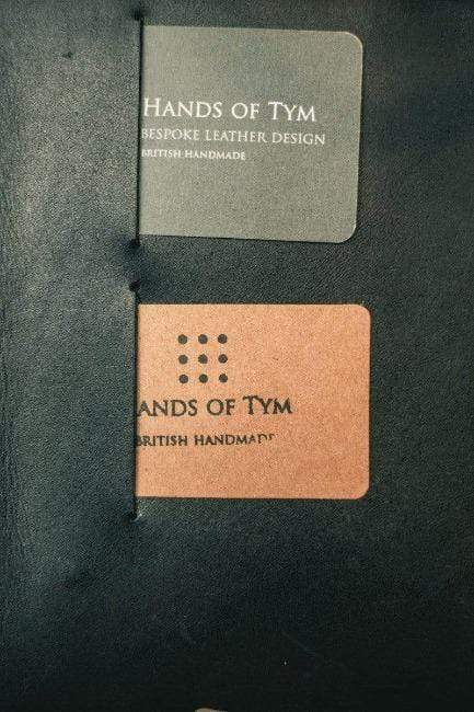 Hands of Tym stationery 'Laurel' The Bespoke Handmade Luxury Leather Notebook / Diary A5 - Slim