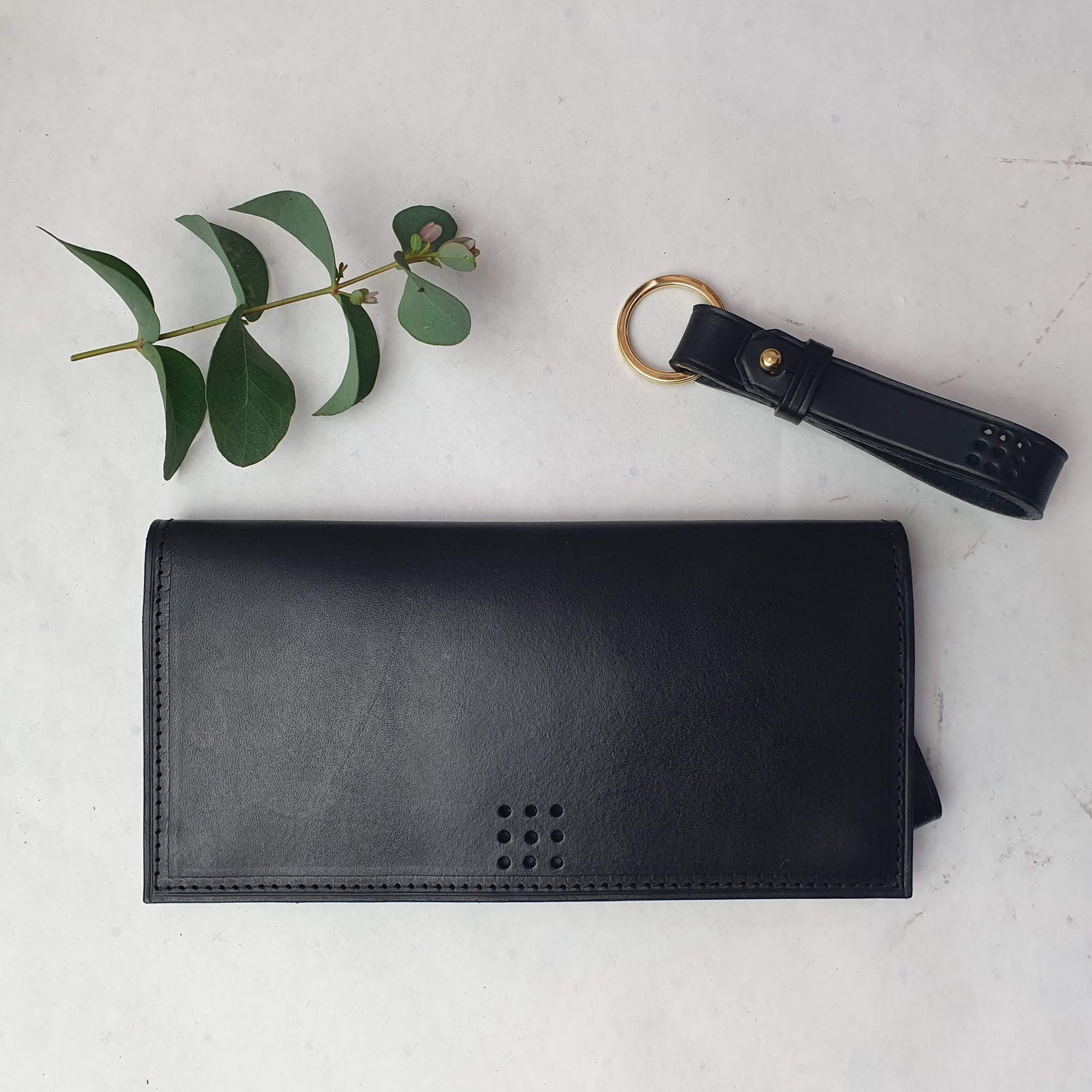 Hands of Tym Wallets & Money Clips 'Juniper' Bespoke Handmade Long Leather Purse with zip