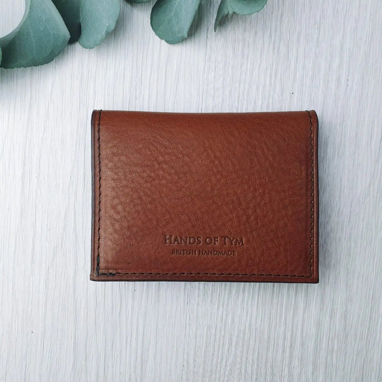 Hands of Tym Wallets & Money Clips 'Larch Slim' Bespoke Handmade Leather Slim Card Wallet