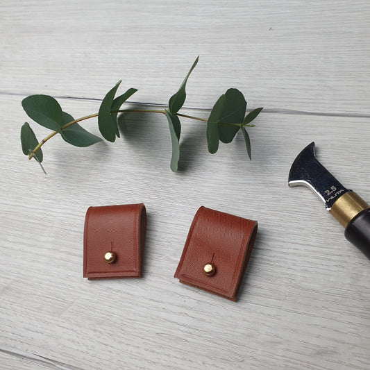 Hands of Tym Wire & Cable Ties 'Pod' The Personalised Handmade Leather Cable Tidy